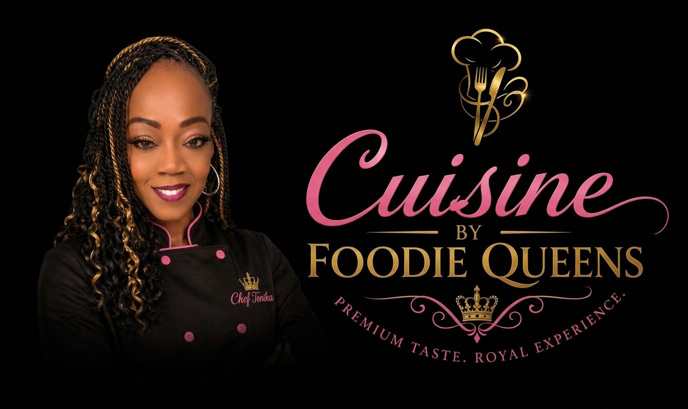 Cuisine by Foodie Queens horizontal logo